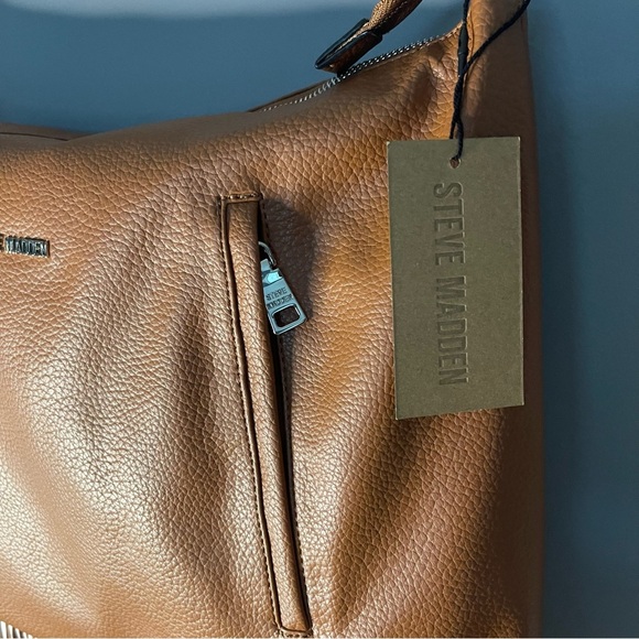 Steve Madden Brown Fringe Shoulder Crossbody Bag NWT - Picture 3 of 9